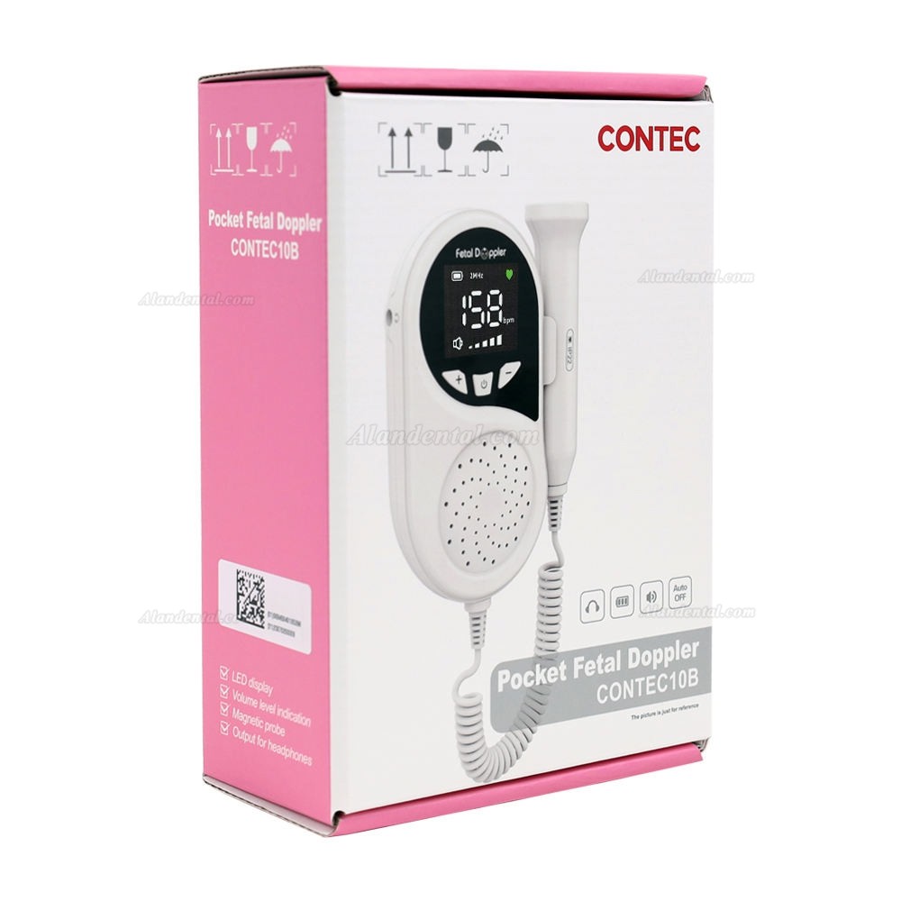 CONTEC 10B LED Baby Sound Monitor Pocket Fetal Doppler